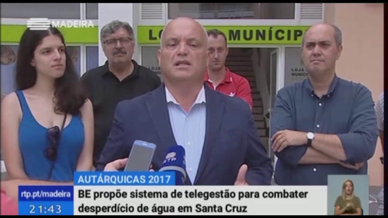Telejornal RTP M | BE propõe sistema de telegestão da água em Santa Cruz