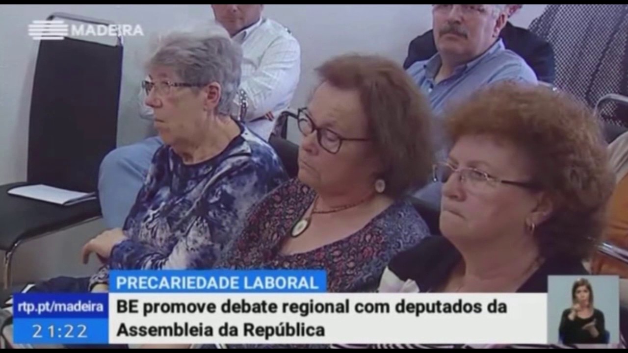 - Telejornal RTP M - BE promove debate sobre Precariedade Laboral