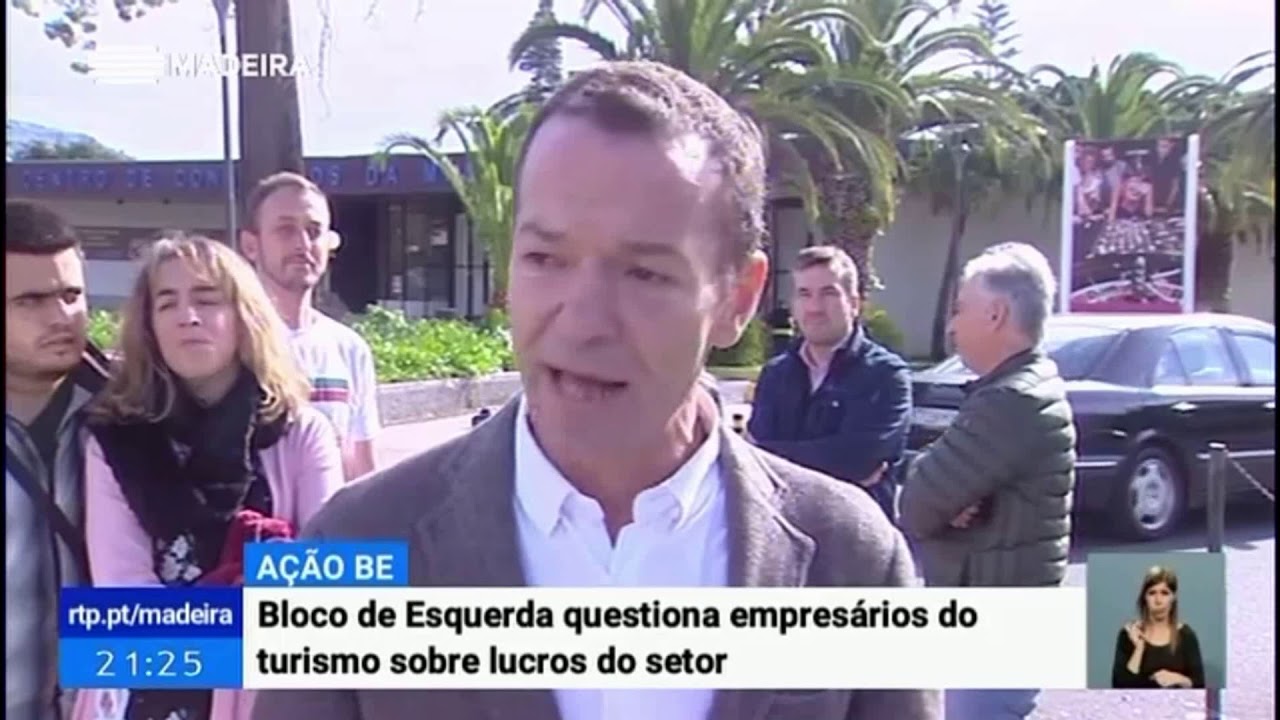 Ernesto Feraz | Bloco questiona empresários do turismo sobre lucros | RTP M Telejornal